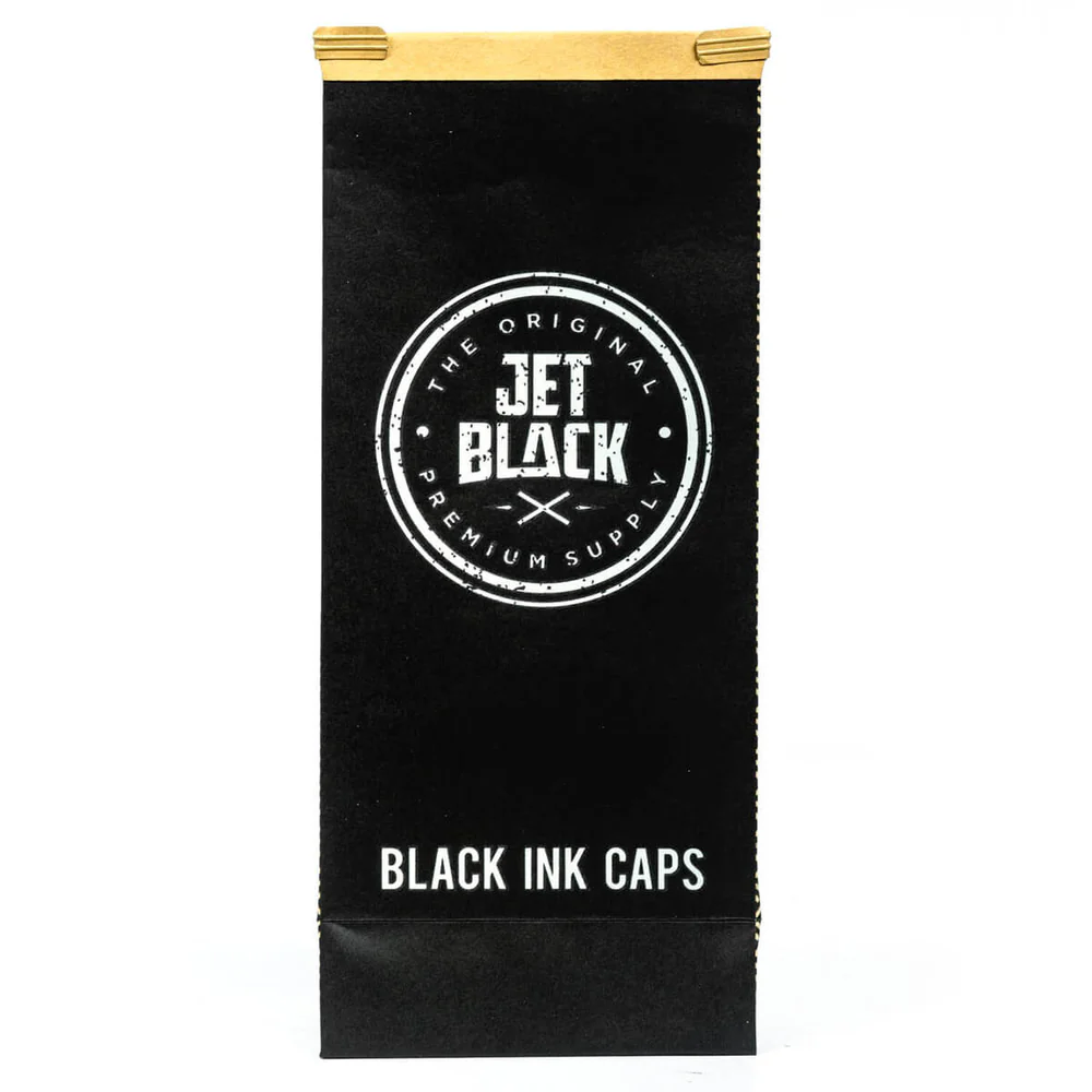 Jet Black - Black Ink Caps Medium