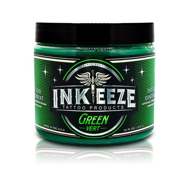 [GRN-TO-16oz] INK-EEZE Green Gluide Tattoo Ointment