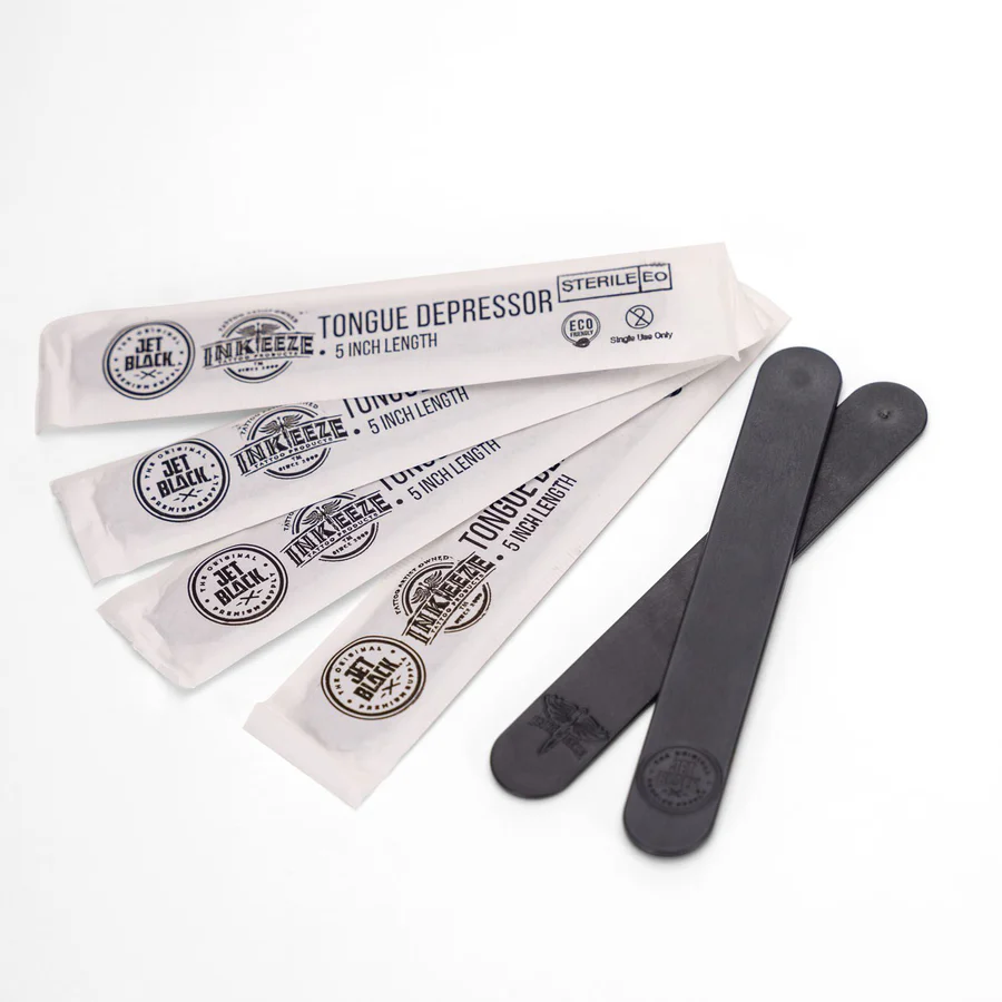  Jet Black -TONGUE DEPRESSORS - BOX OF 100- STERILIZED